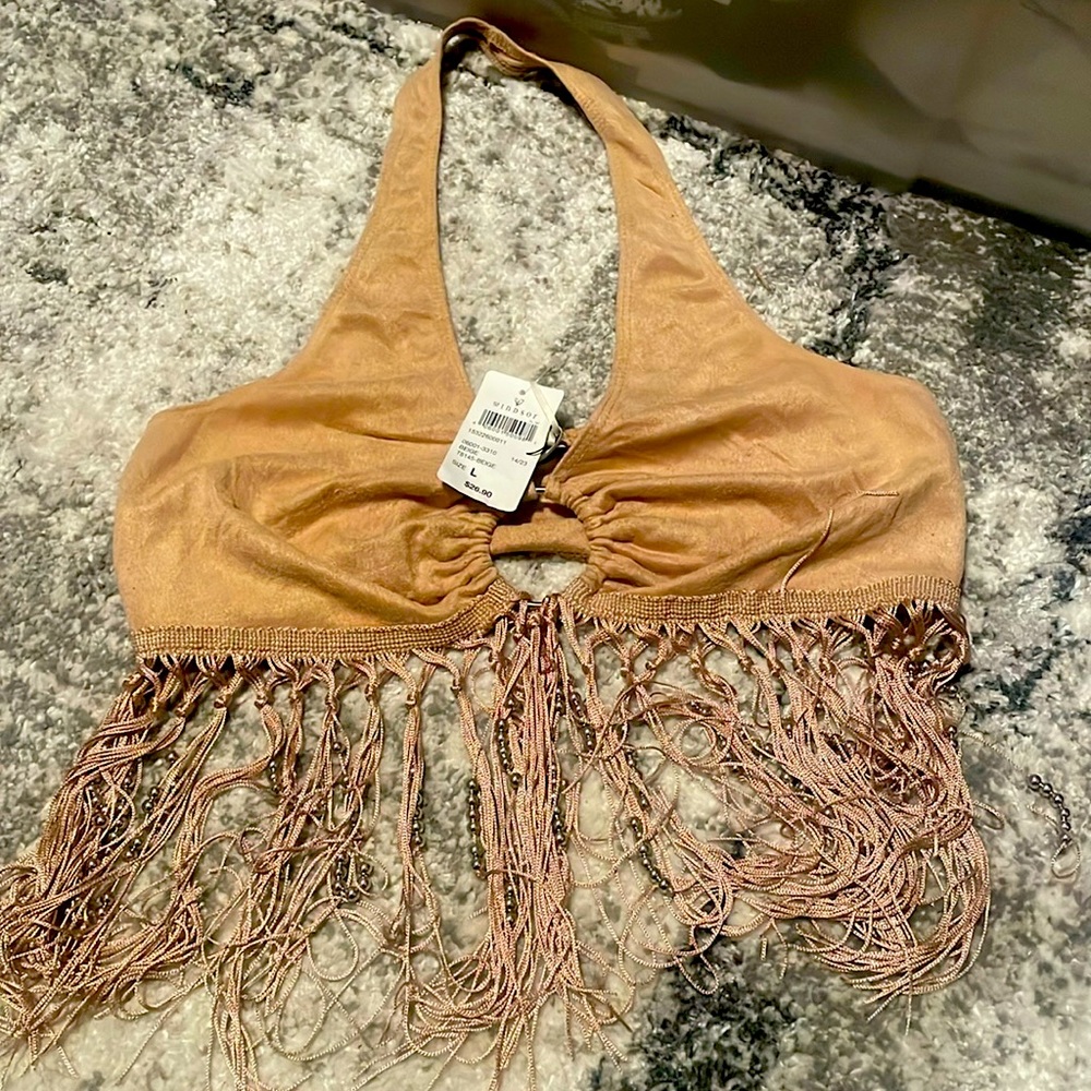 Cute velvety halter NWT
